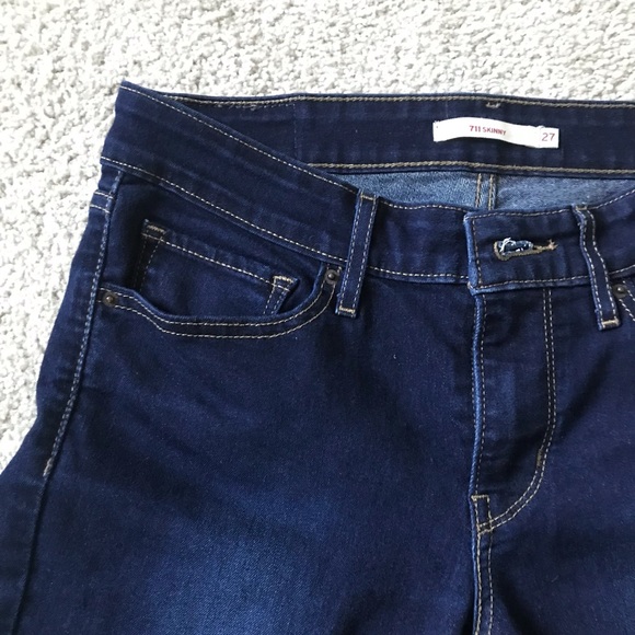 Levi 711 Skinny Jeans Size 27 - Picture 3 of 4